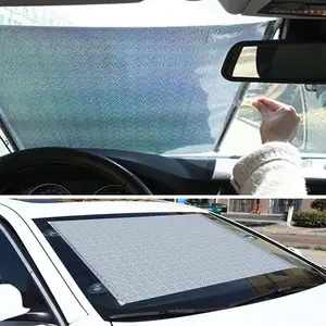 1PC Schwarz Dot Auto Auto Fenster Rollen Blinde Sonnenschutz
