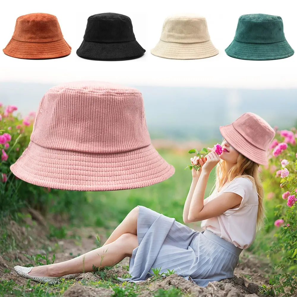 

New Women Men Unisex Beach Cap Sunbonnet Fedoras Cotton Bucket Hats Suede Panama Hat Fisherman Hat