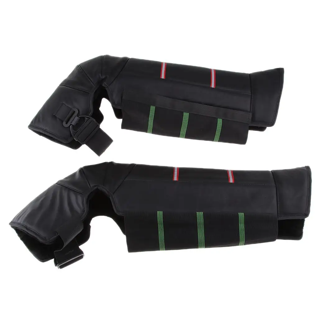 

PU Leather Waterproof Warm Knee Pads Leg Warmer Motorcycle Knee Protector