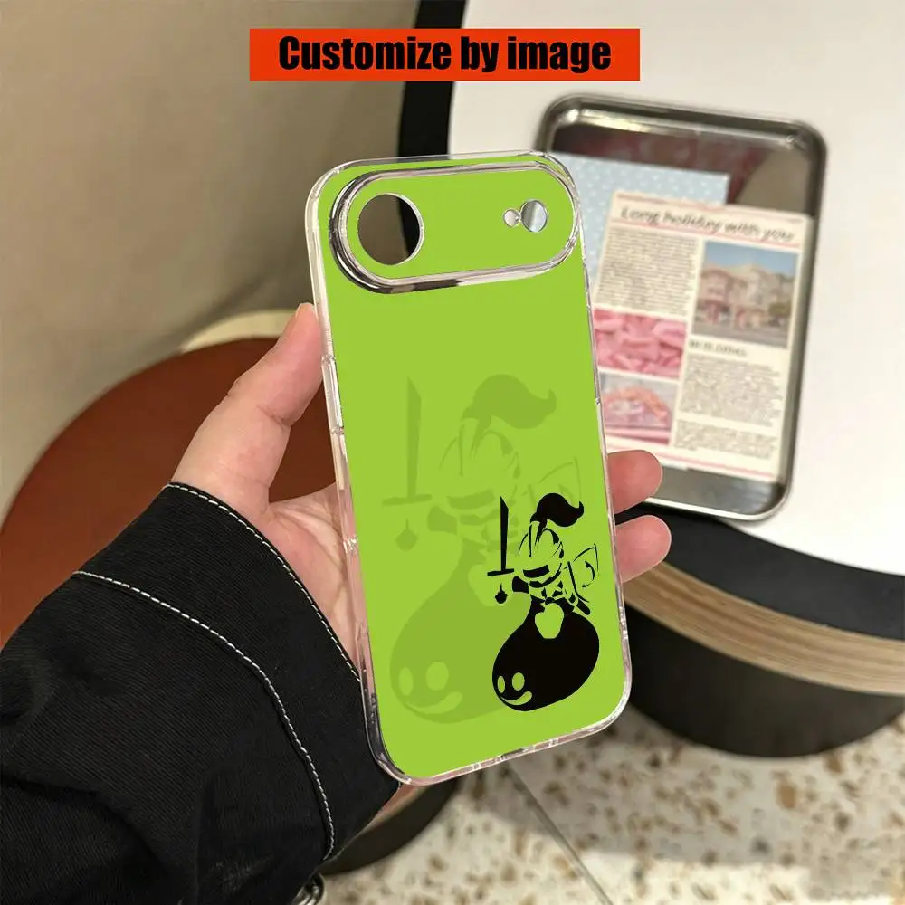Фото Чехол для телефона D-Dragon Q-Quest Slime Game для iPhone 17 16 15 14 13 12 11 Mini Pro Max Plus, прозрачный №5