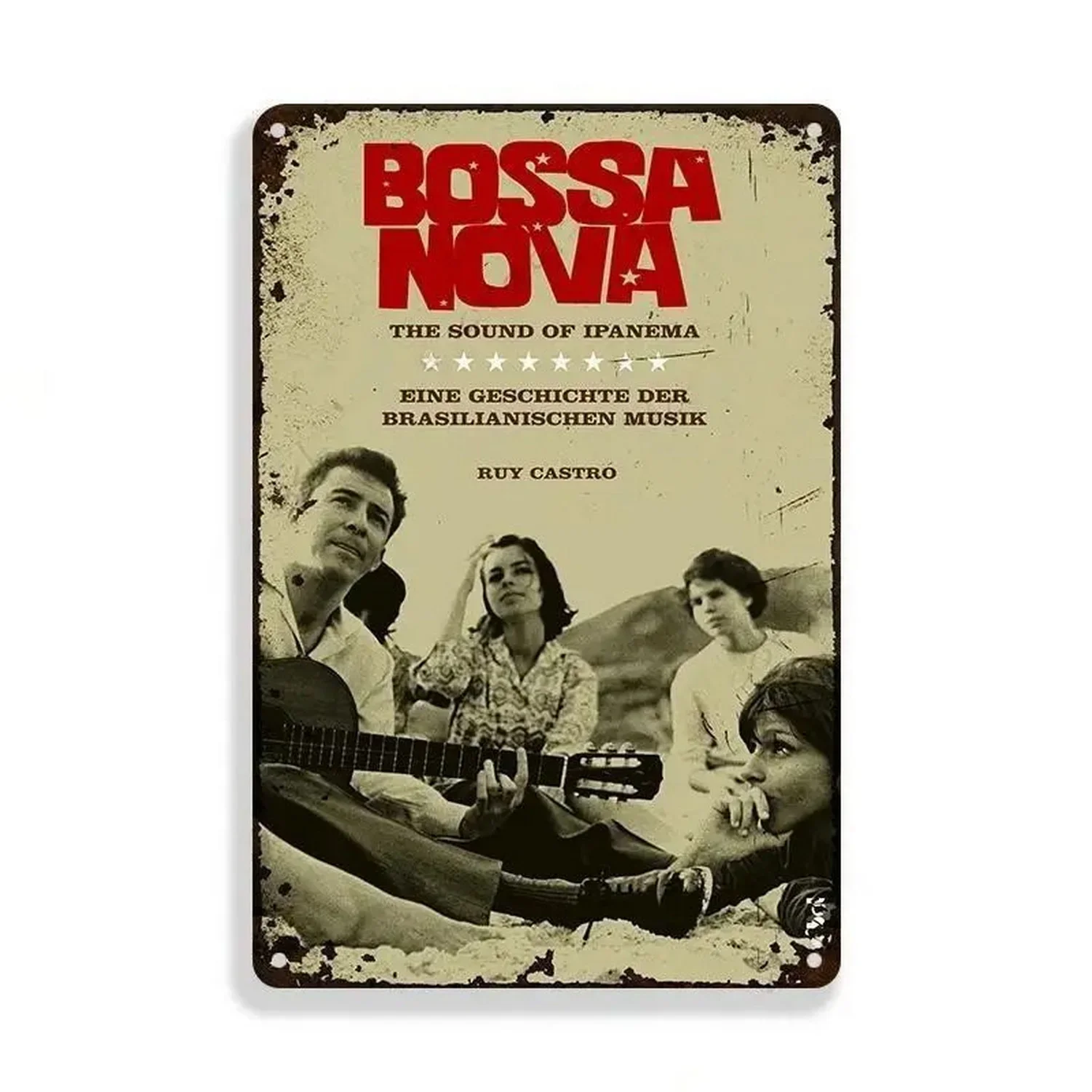 Bossa Nova Металлические Жестяные Вывески Настенный Декор Винтажная Музыкальная