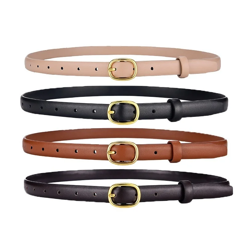 

2021 Women's Belt Simple Fashion Ins Female Coat Decoration Slim Thin Belt Pu Imitation Leather Jeans Belts for Women Office 365