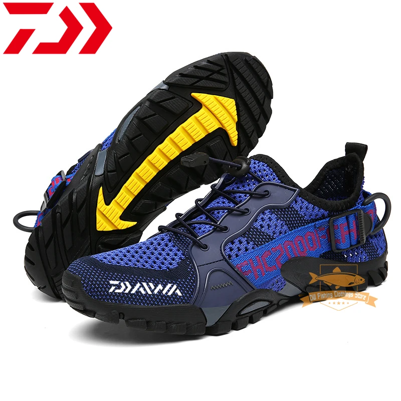 

Кроссовки для рыбалки Daiwa для мужчин и женщин, модные сетчатые дышащие легкие Нескользящие, для прогулок, спортивная обувь для рыбалки на открытом воздухе
