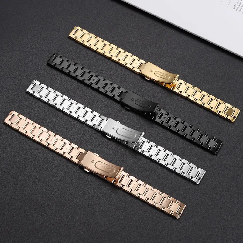 Ремешок из нержавеющей стали с плоским мундштуком для Garmin Lily 2 ремешок часовой