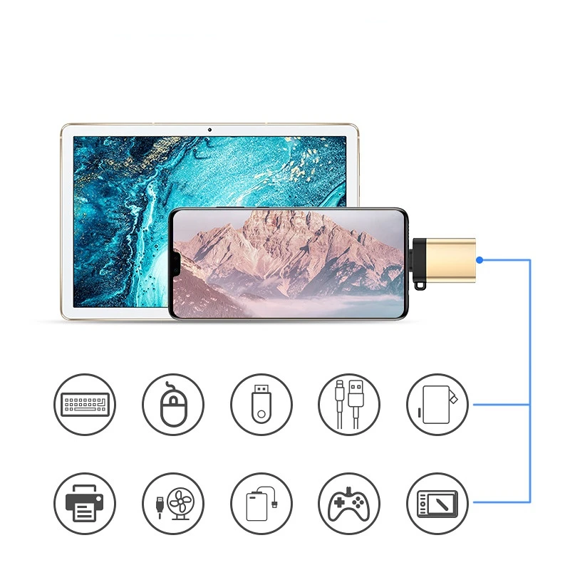Адаптер USB C OTG для MacbookPro/Xiaomi/Huawei переходник с 3 0 на Type кабель-преобразователь |