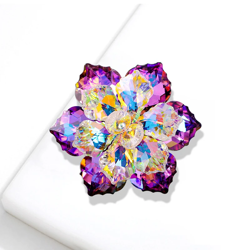 Женская брошь в виде цветка 14 цветов