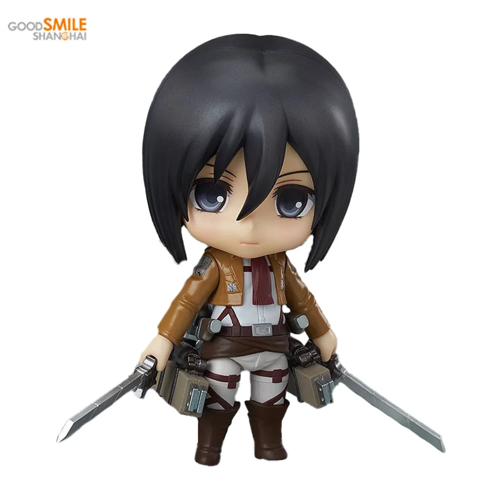 

Original Good Smile Company Nendoroid Attack on Titan Mikasa Ackerman GSC Anime Figure Action Model Collectibe Boy Toys Gift