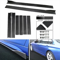 6pcs car side skirt extensions 2m2 2m winglet splitter lip separator bumper side wing for infiniti q50 q60 q70 g25 g37
