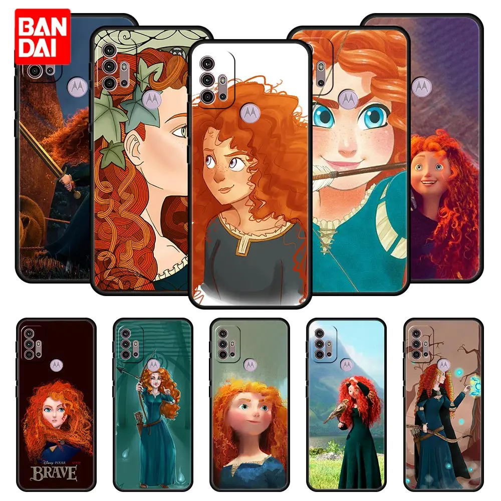 

Cover Case for Motorola Moto G30 G50 G60 G8 G9 G200 G31 G60s Power Plus Play Lite Soft Fashion Style Disney Merida Princess