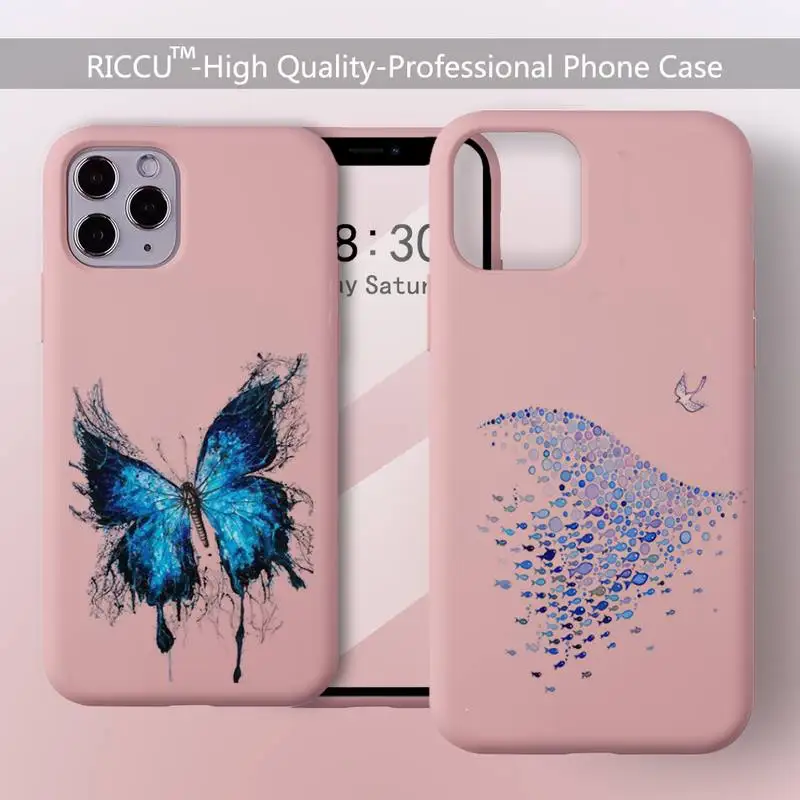 Яркие морские и животные speedдля IPhone14 8 7 Plus X 13 2020 XR 11 12 Pro Mini Pro XS MAX матовые розовые силиконовые чехлы