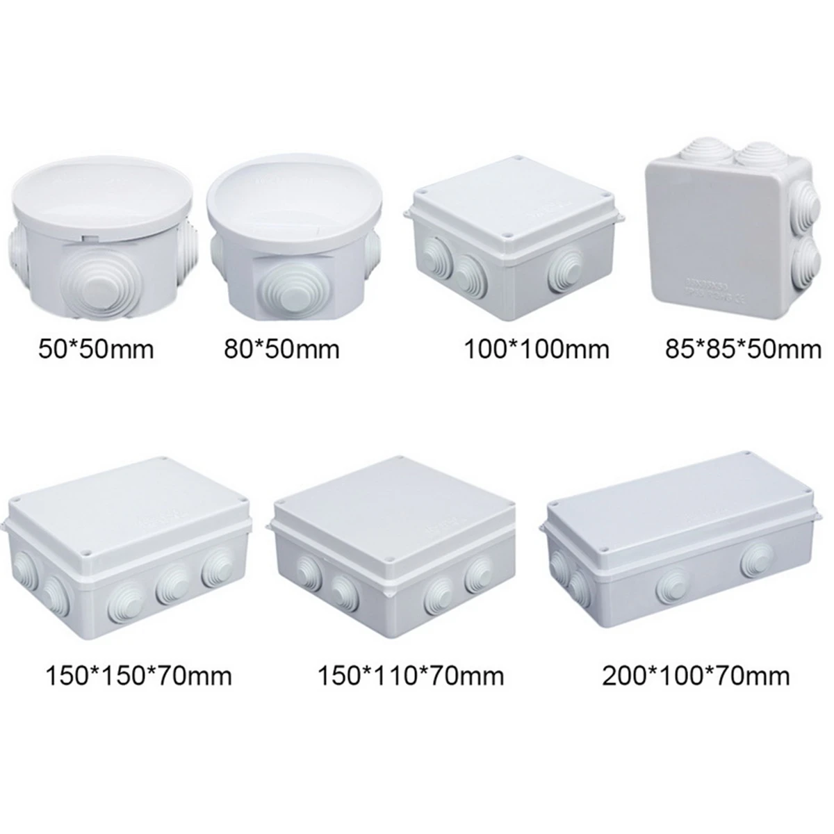 

RA RT Wholesale ABS Plastic IP65 IP55 Waterproof Junction Box DIY Outdoor Electrical Connection Box Cable Branch Box