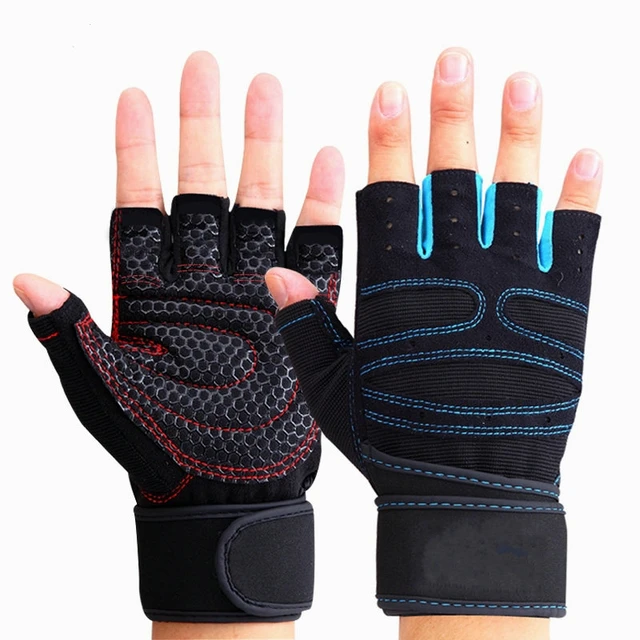Gym Gloves Fitness Weight Lifting Gloves Body Building Training Sports Exercise Cycling Sport Workout Glove for Men Women M/L/XL 2