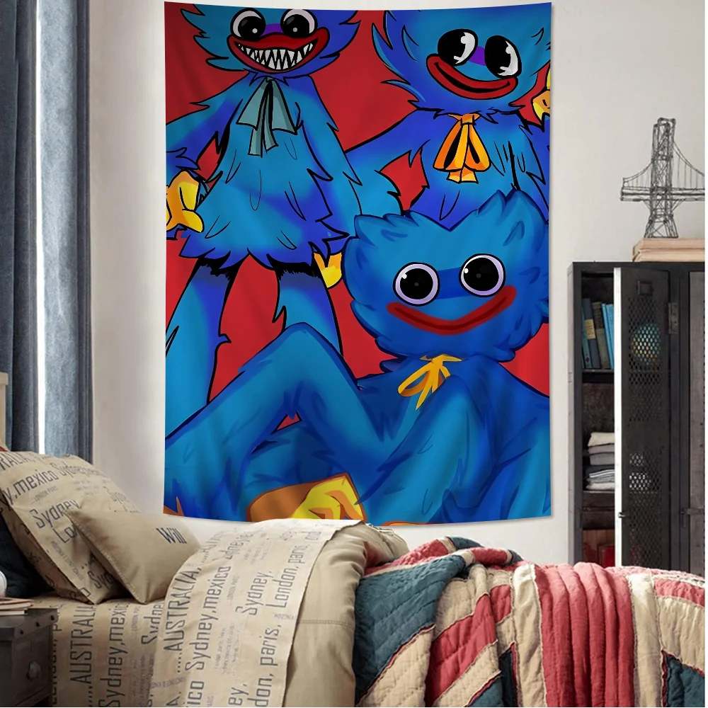 H-Huggys мультфильм W-uggy большой настенный гобелен с принтом висит Таро хиппи