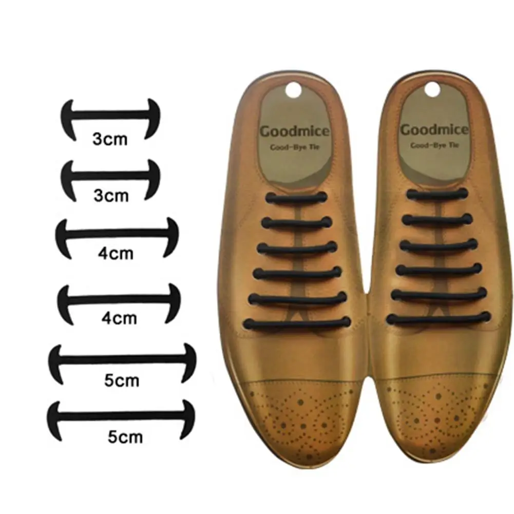 16 Pcs/Set Silicone Elastic Shoelaces Special No Tie Shoelace Lacing Kids Adult Sneakers Quick Shoe Lace New