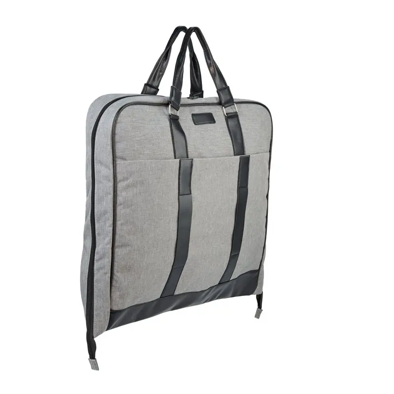 - Loulu Gray Days Garment Bag 40.1 x 20.4 x 3.9 in