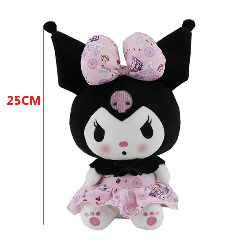 

Bandai 25Cm Anime Sanriod Toys Kawaii Kuromi Mymelody Cinnamorol Plush Soft Stuffed Animals Doll Plushie Pillow Xmas Gift Decor
