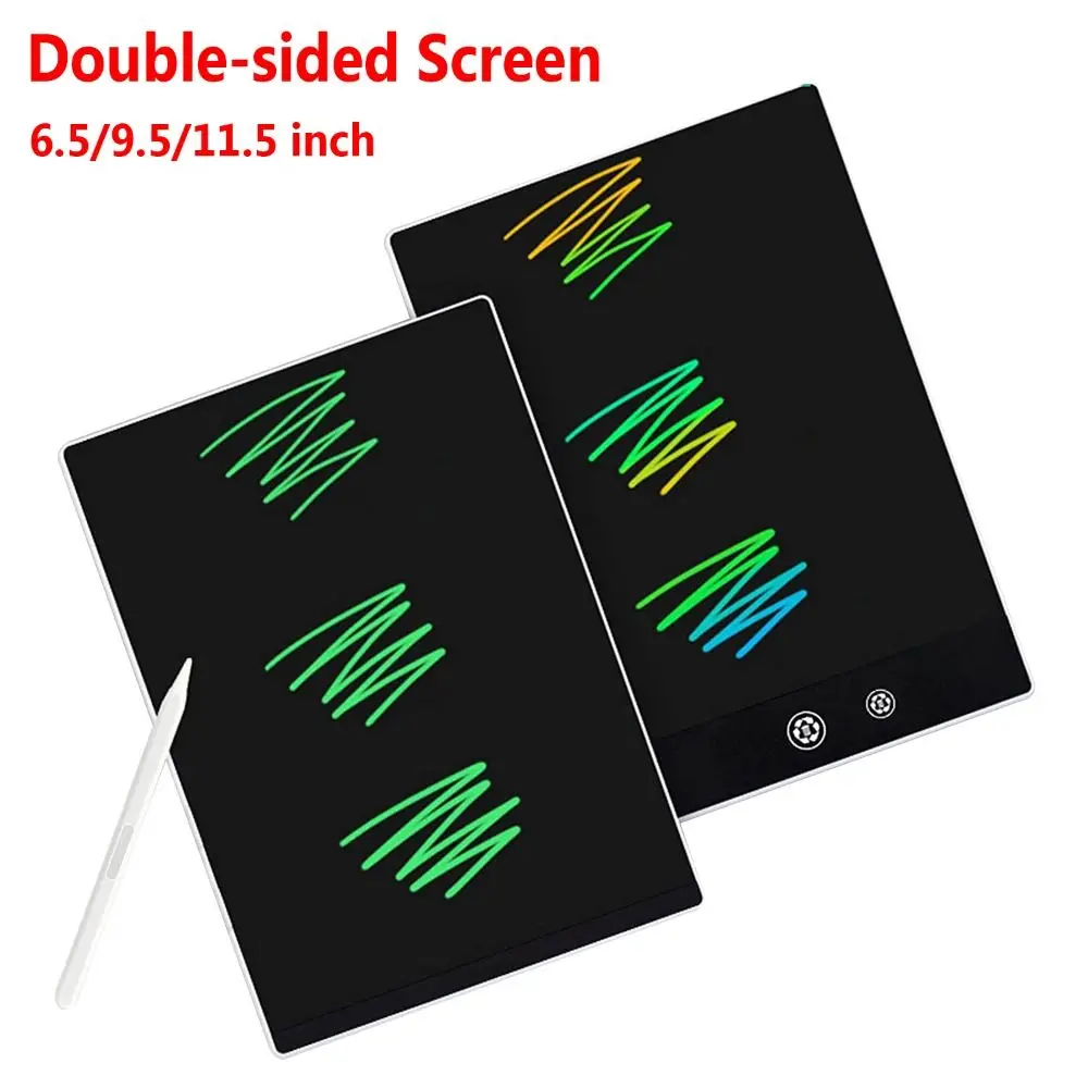 

Детская Двусторонняя электронная цифровая доска для рисования, 6,5/9,5/11,5 дюймов, ЖК-планшет для письма, полноэкранный планшет для рукописного...