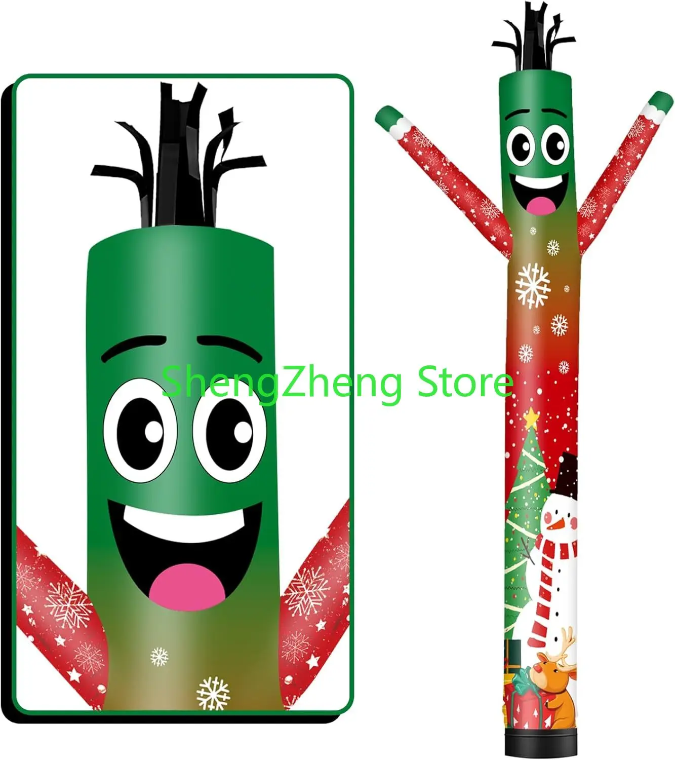 1 шт. 20 футов высокий снежинка/снеговик надувная трубка мужской дурацкий