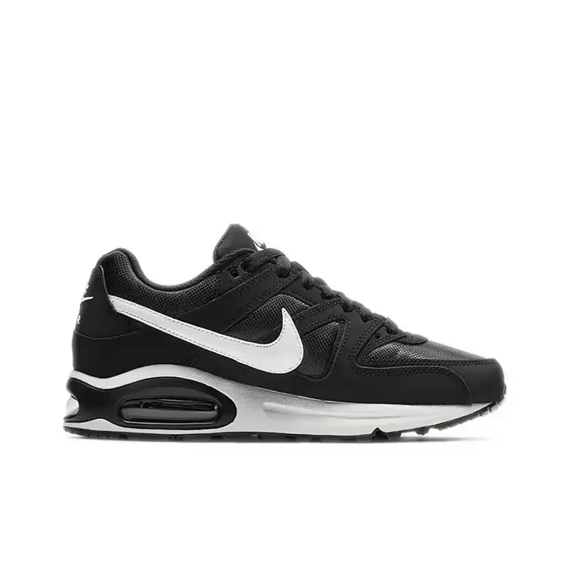 Женские кроссовки Nike Air Max Command износостойкие амортизирующие дышащие черно-белые