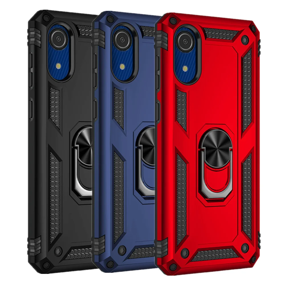 

Samsung A03 Core Shockproof Armor Case for Samsung A03 Core A03S A02S Ring Stand Cover for Galaxy M52 M32 M12 M02S F52 F22 F12