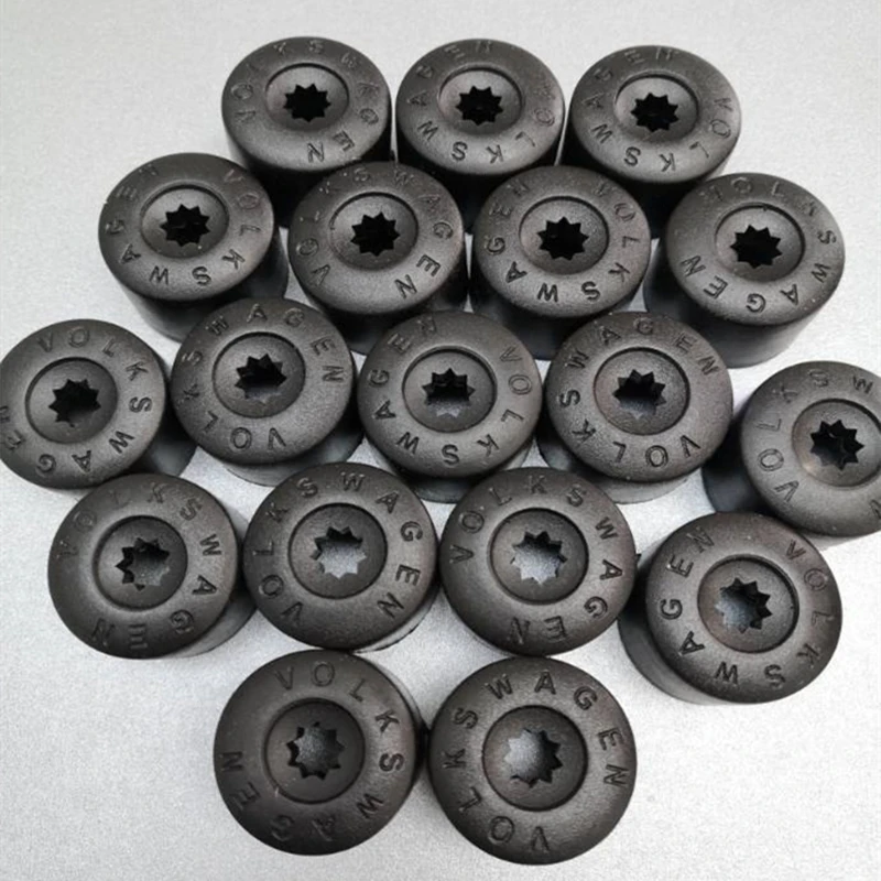 

20Pcs Car Wheel Cover Hub Nut Bolt Covers Cap 17mm Auto Tyre Screws For Volkswagen Golf MK4 Exterior Protection Accessories