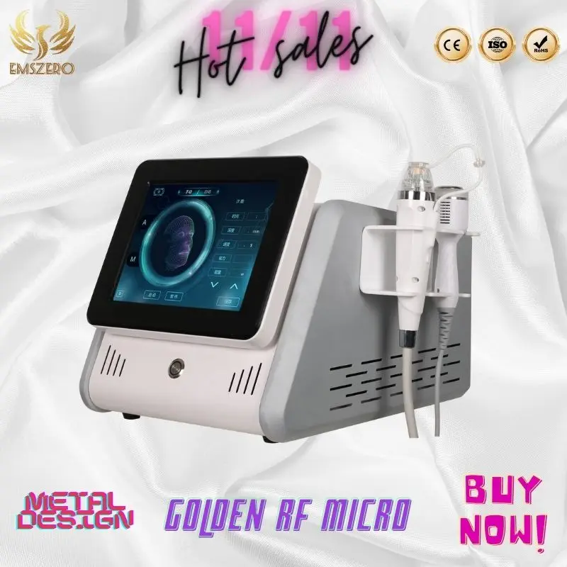 

2 in 1 RF Fractional Microneedle Machine with Cold Hammer Radio Frequency Skin Tightening Acne Scars Stretch Marks Removal