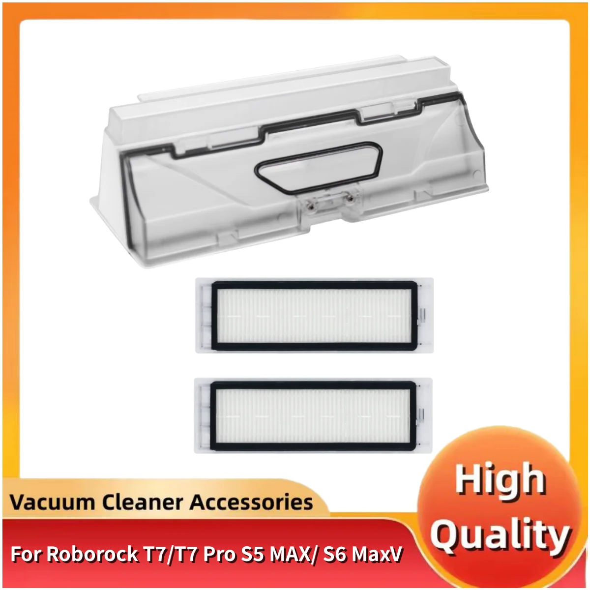 

Пылесборник для Xiaomi Roborock S5 MAX/ S6 MaxV/S6 Pure T7/T7 Pro, сменные детали с HEPA-фильтром, аксессуары
