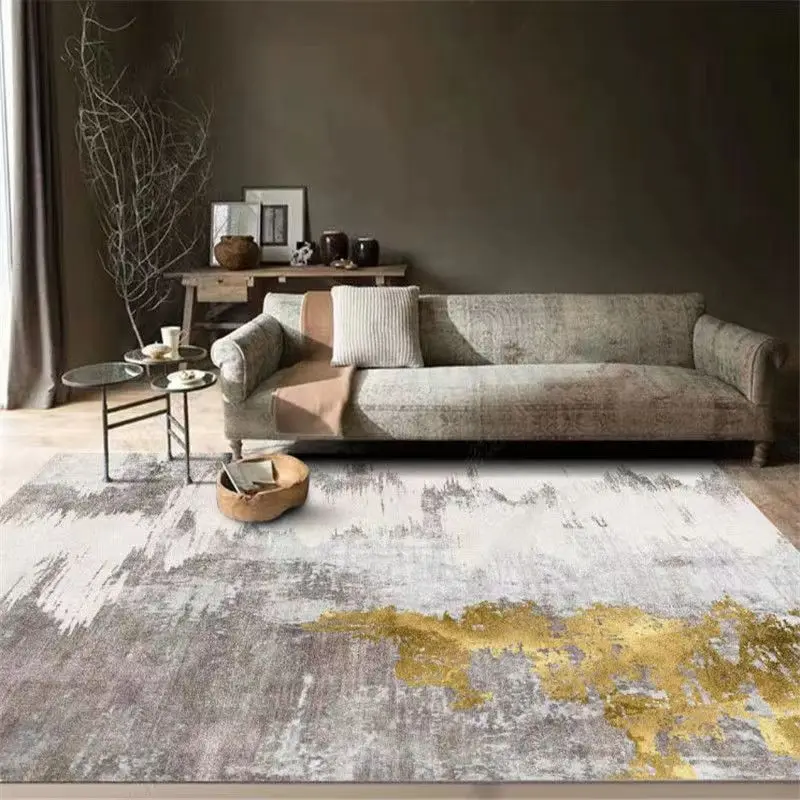 

Nordic Abstract Living Room Carpet Light Luxury and Dirt Resistance Home Sofa Coffee Table Carpets Bedroom Bedside Non-slip Rug