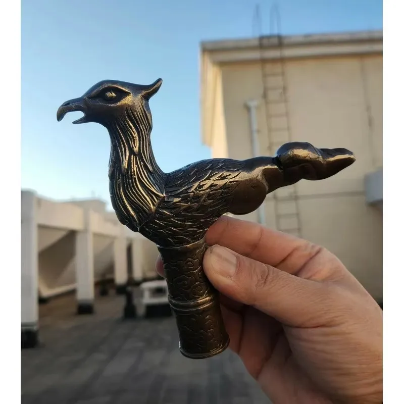 Фототрость с бронзовым пистолетом держателем птицы орла Феникса