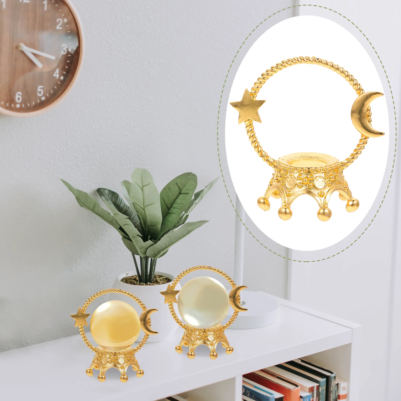 

Crystal Stand Holder Display Sphere Base Egg Stands Metal Gemstonepedestal Globe Trays Craft Stoneglass Gazing Desktop Support