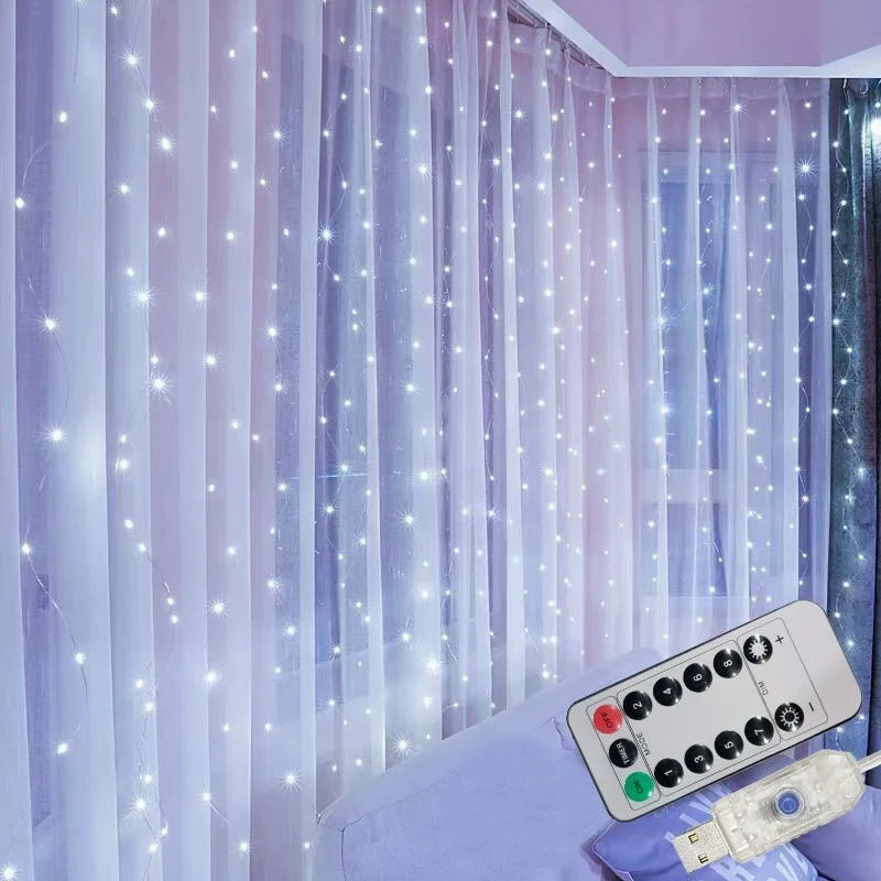 СВЕТОДИОДНАЯ Гирлянда-занавеска С USB-разъемом 6 м 4 3