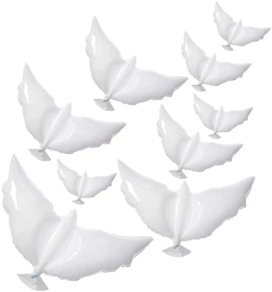 10/20/50 шт. фольгированные воздушные шары в виде голубей