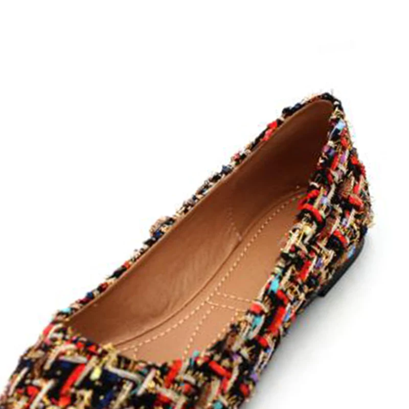 New Fashion Flats for Women Pointed toe Boat Shoes Soft Single Shoes Ladies Fashion Brand Footwear Women's Flats