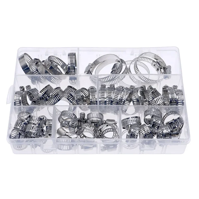 

Набор регулируемых зажимов из нержавеющей стали Electronkit 60 шт.