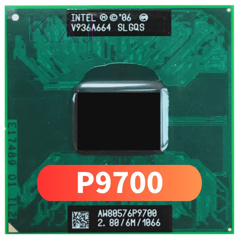 

Intel Core 2 Duo Mobile P9700 SLGQS 2.8 GHz Used Dual-Core Dual-Thread CPU Processor 6M 25W Socket P