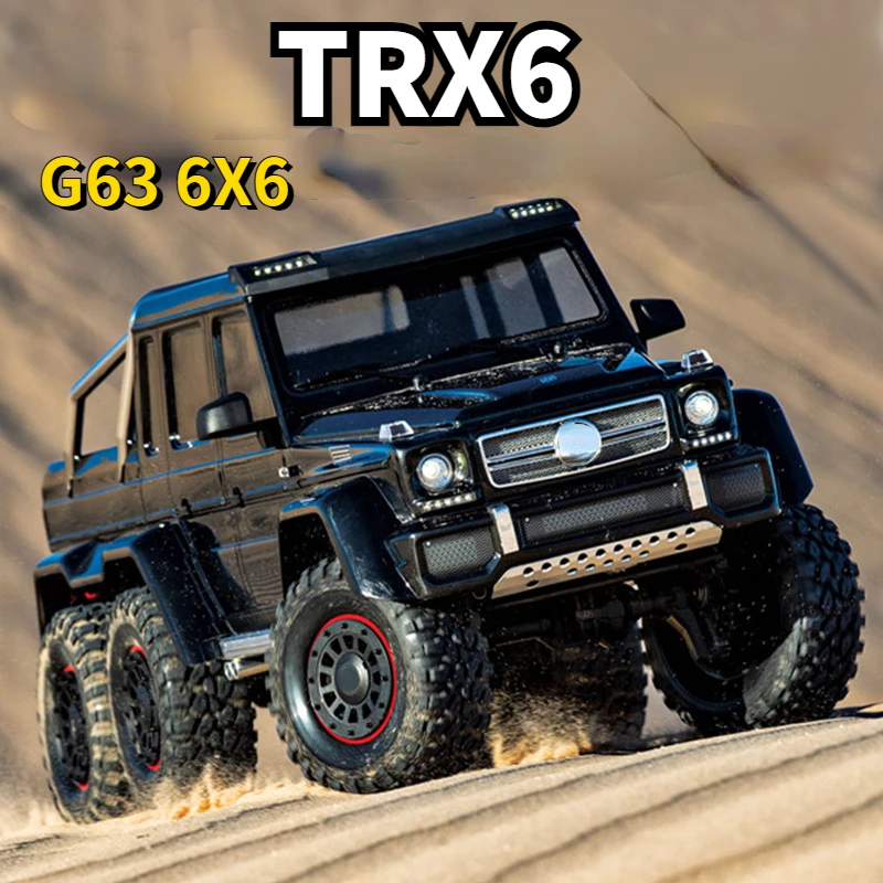 RC Car 1/10 TRX6 G63 Big G 6x6 Six-wheel Drive Electric Remote Control Off-road Climbing Model 88096-4 As A Gift for Friends