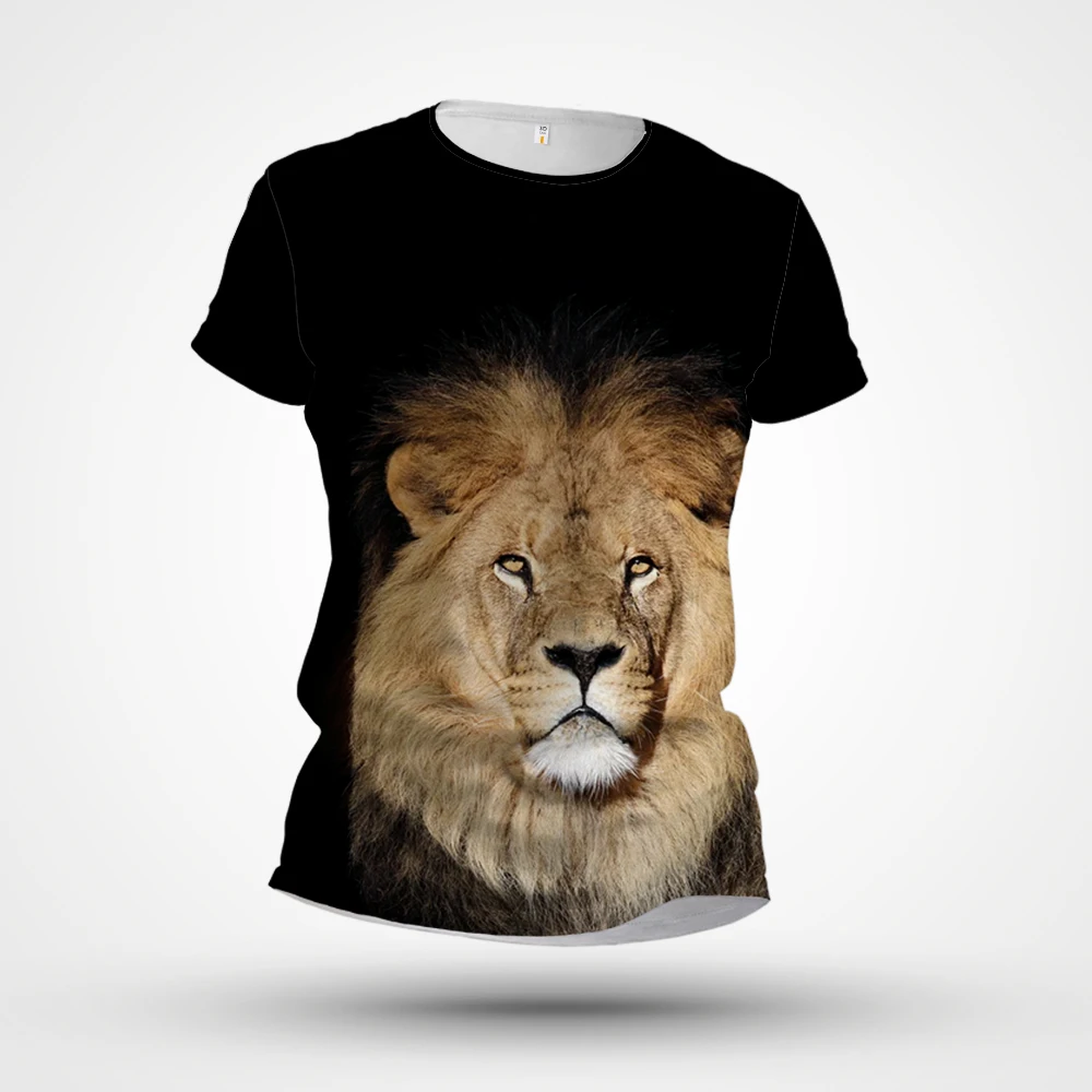 

2023 3D Niche Print Summer Short Sleeved T-shirt Casual Style Cotton Round Neck