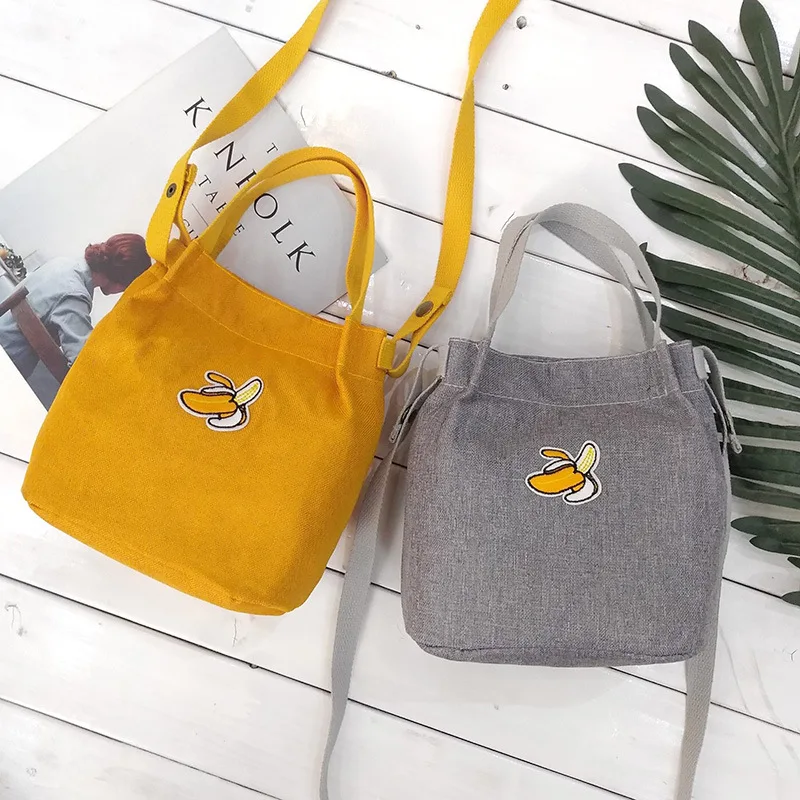

Bfuming Canvas Shoulder Bags Cute Fruit Pattern Crossbody Bag Fashion Women Handbag Female