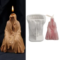 horror ghost silicone candle mold diy handmade desktop aromatherapy candle plaster soap mould crafts table home decoration