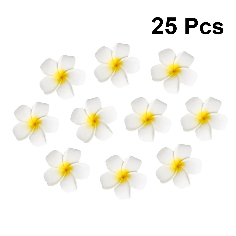 

Women Hair Clip Clips Frangipane Flowers Side Clamp Barrette Frangipani Hairpins