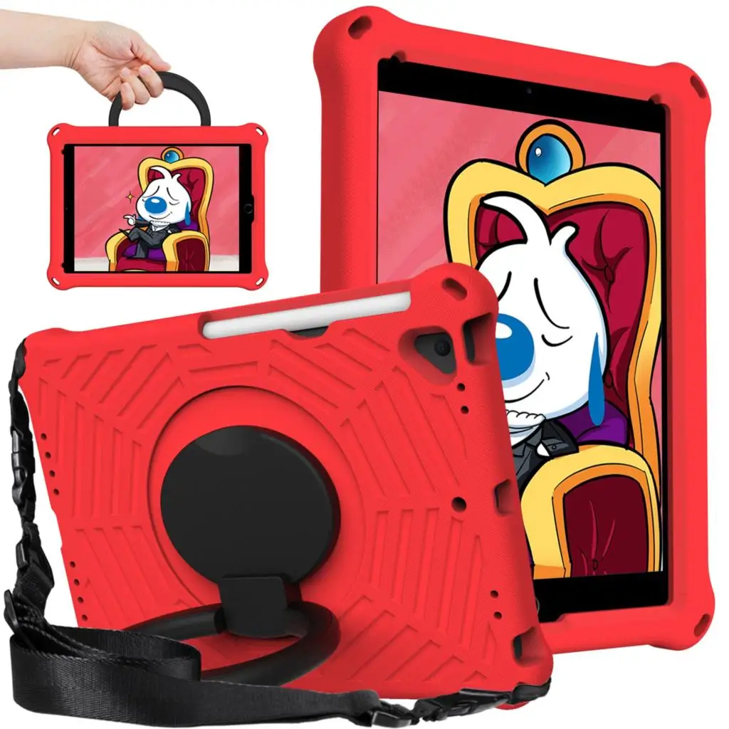 

Чехол для ipad air / air 2 9,7 дюйма, ручной ударопрочный чехол из ЭВА на весь корпус, чехол-подставка для детей для iPad 2017 2018, чехол