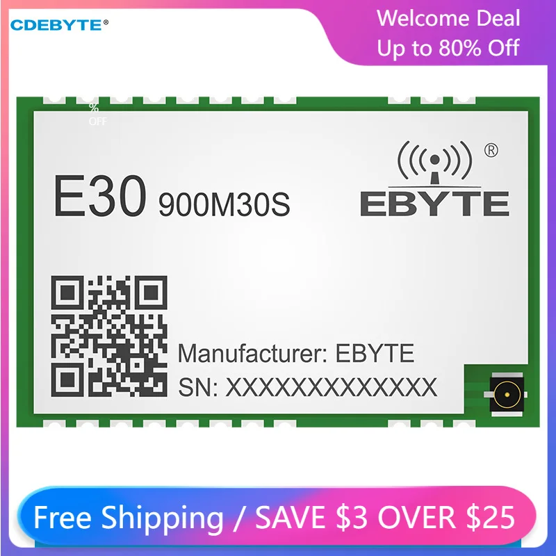 

2Pcs SI4438 Wireless RF Module E30-400M20S(4438) 433MHz 470MHz SPI 2.5km 20dBm 100mW Long Range Transceiver and Receiver IoT