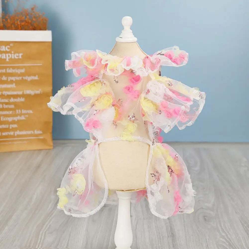

Pet Dress Soft Elegant Comfortable Pet Skirt Puppy Dog Clothes for Daily Wear Summer Dog Dress Dog Skirt