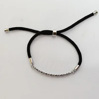 adjustable stainless steel bear rope bracelet simple and generous fashion trend