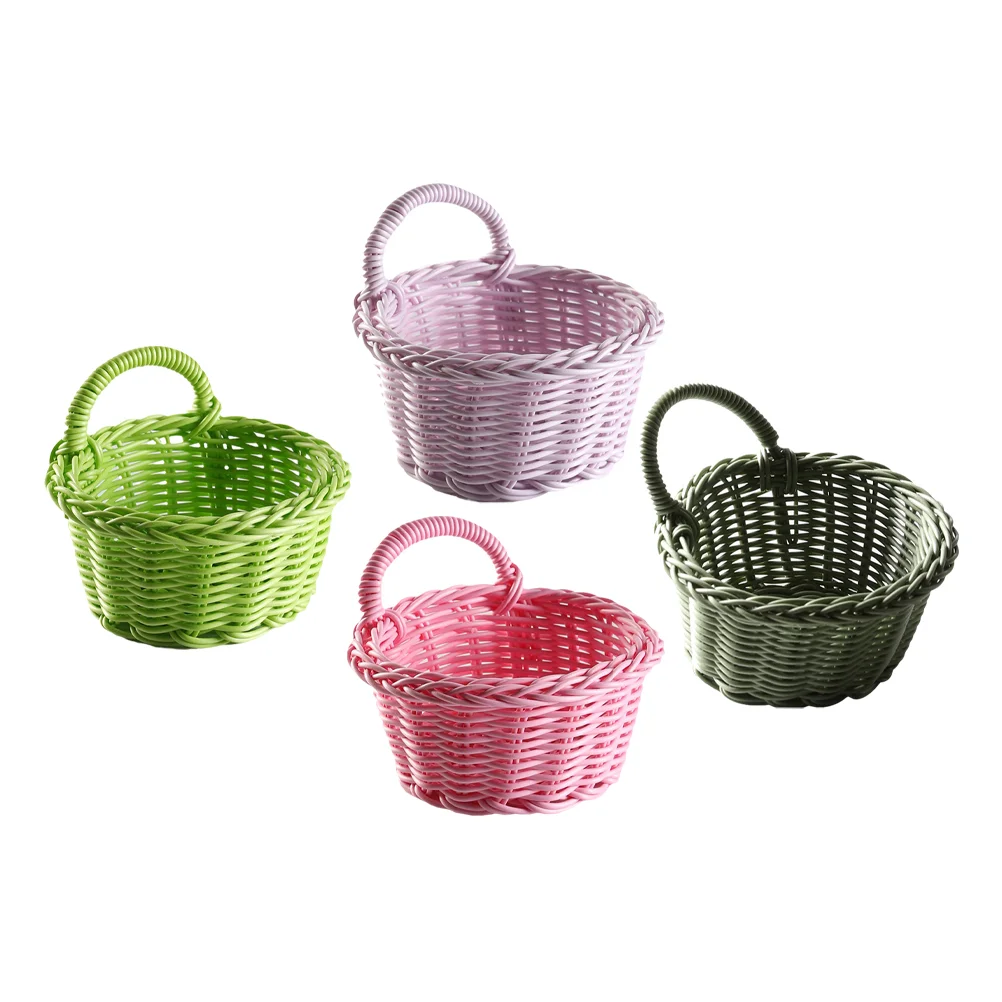 

Basket Hanging Storage Rattan Woven Baskets Planter Seagrass Bins Wall Easter Bathroom Vegetable Kitchen Desktop Fruits Fruit