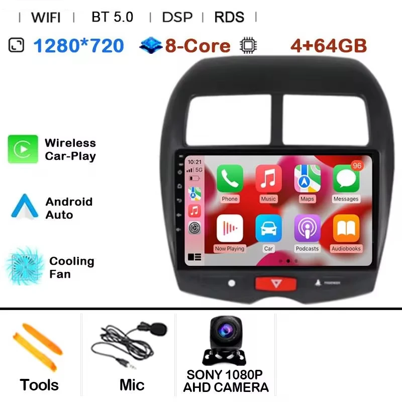 

Android 15 для Mitsubishi ASX 1 2010-2016 2K QLED Android Автомобильный радиоприемник Мультимедийный видеоплеер GPS Стерео CarPlay 4G Головное устройство