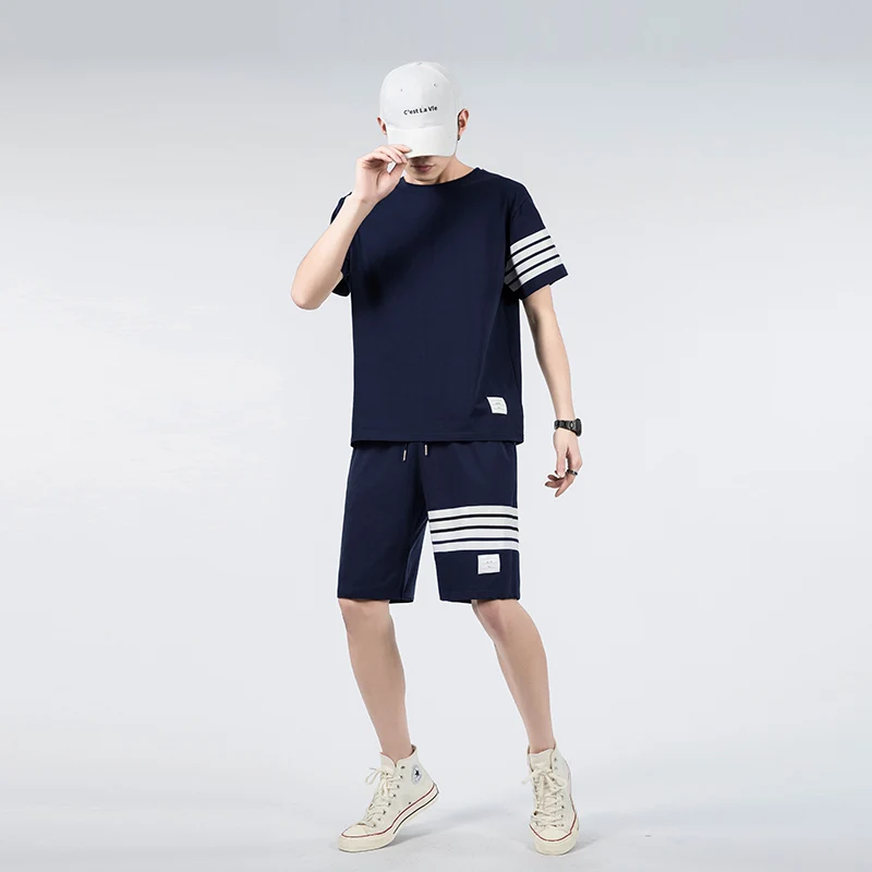 Men Clothing 2022 Men's Sets Designer Clothes Korea Fashion T Shirts Shorts Tracksuit Sweatsuits Sweatpants  Plus Size Two Piece