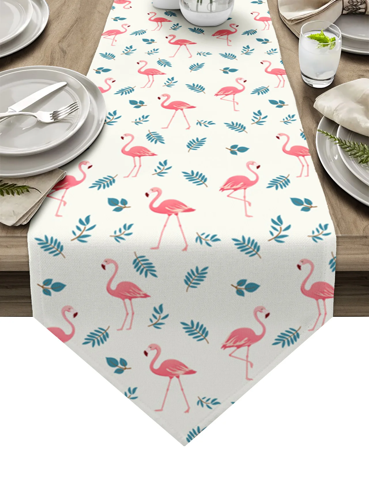 

Тропические животные Фламинго растения скатерти свадебное украшение современный обеденный стол Декор скатерти