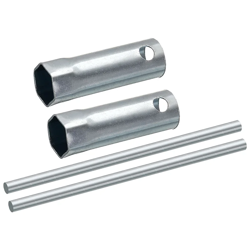 

2 шт. 16 мм Универсальный двухсторонний гаечный ключ, Набор торцевых ключей с динамометрическими ручками для автомобиля