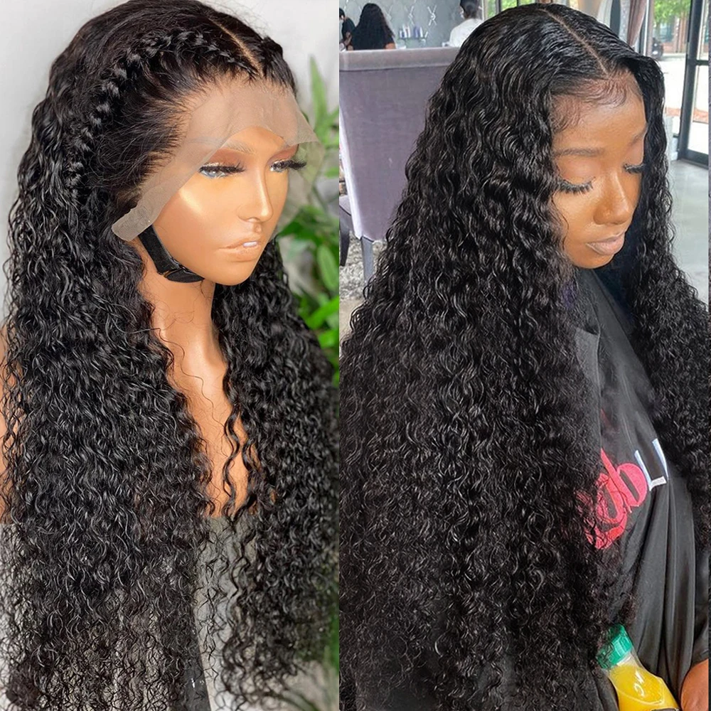 

30 inch 360 13x6 Hd Lace Frontal Wigs Deep Wave Frontal Wigs 5x5 Lace Closure Loose Water Wave Curly Human Hair Wig For Women